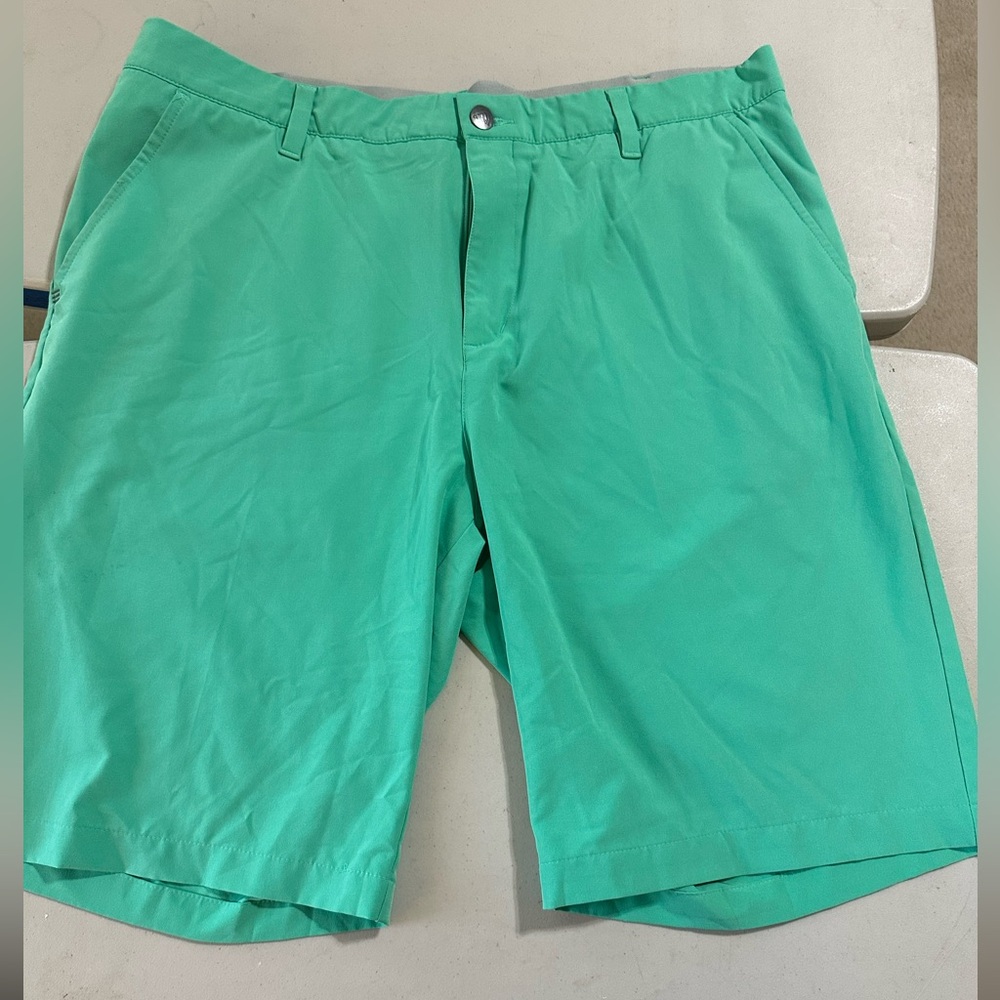 Men size 36, Adidas, flat front, golf shorts.